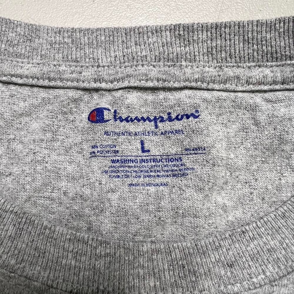 University of‎ Houston Cougars Light Gray Champion Tee T-Shirt - L - Picture 5 of 6